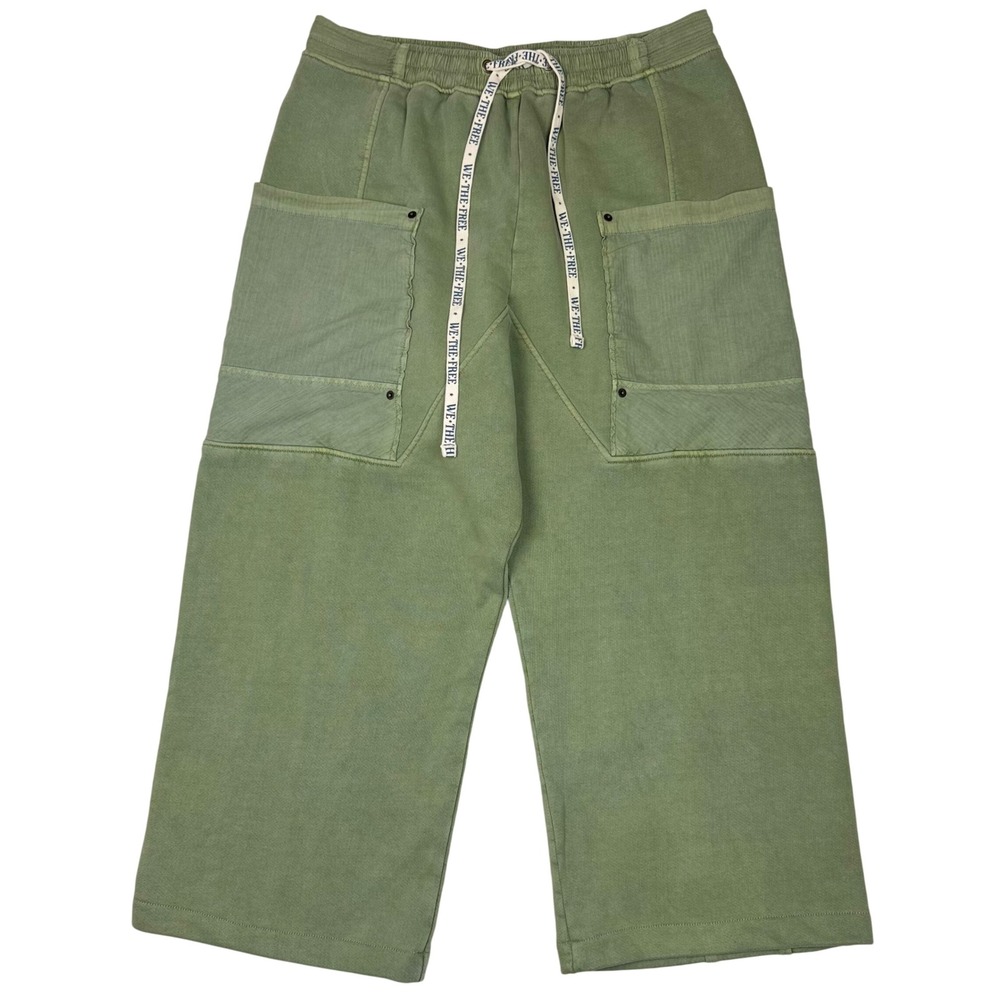 We The Free Jet Set Knit Pull-On Pants XL Light Olive Utility Cargo Slouchy Chic